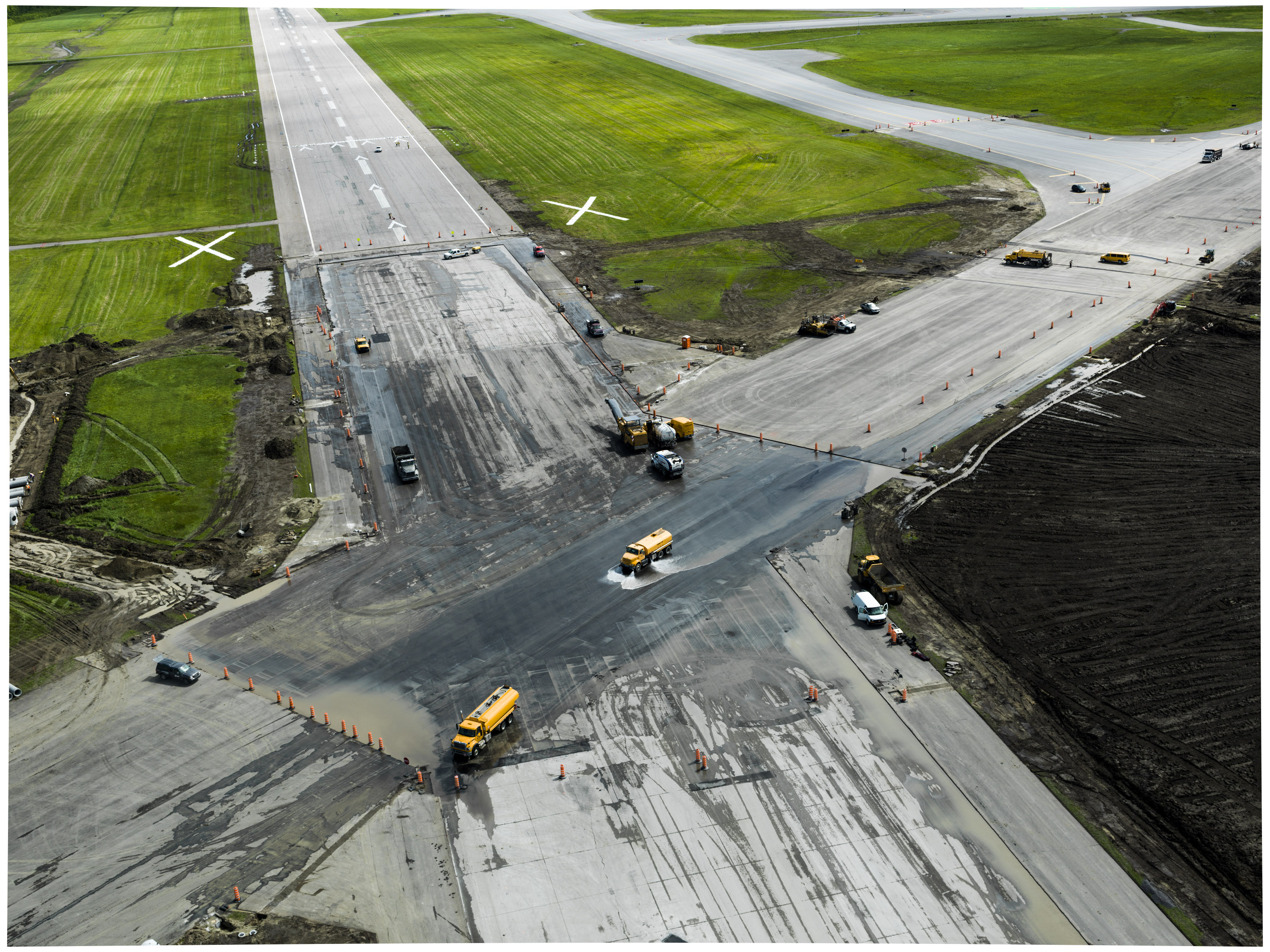 Travaux de réfection de l'intersection des pistes