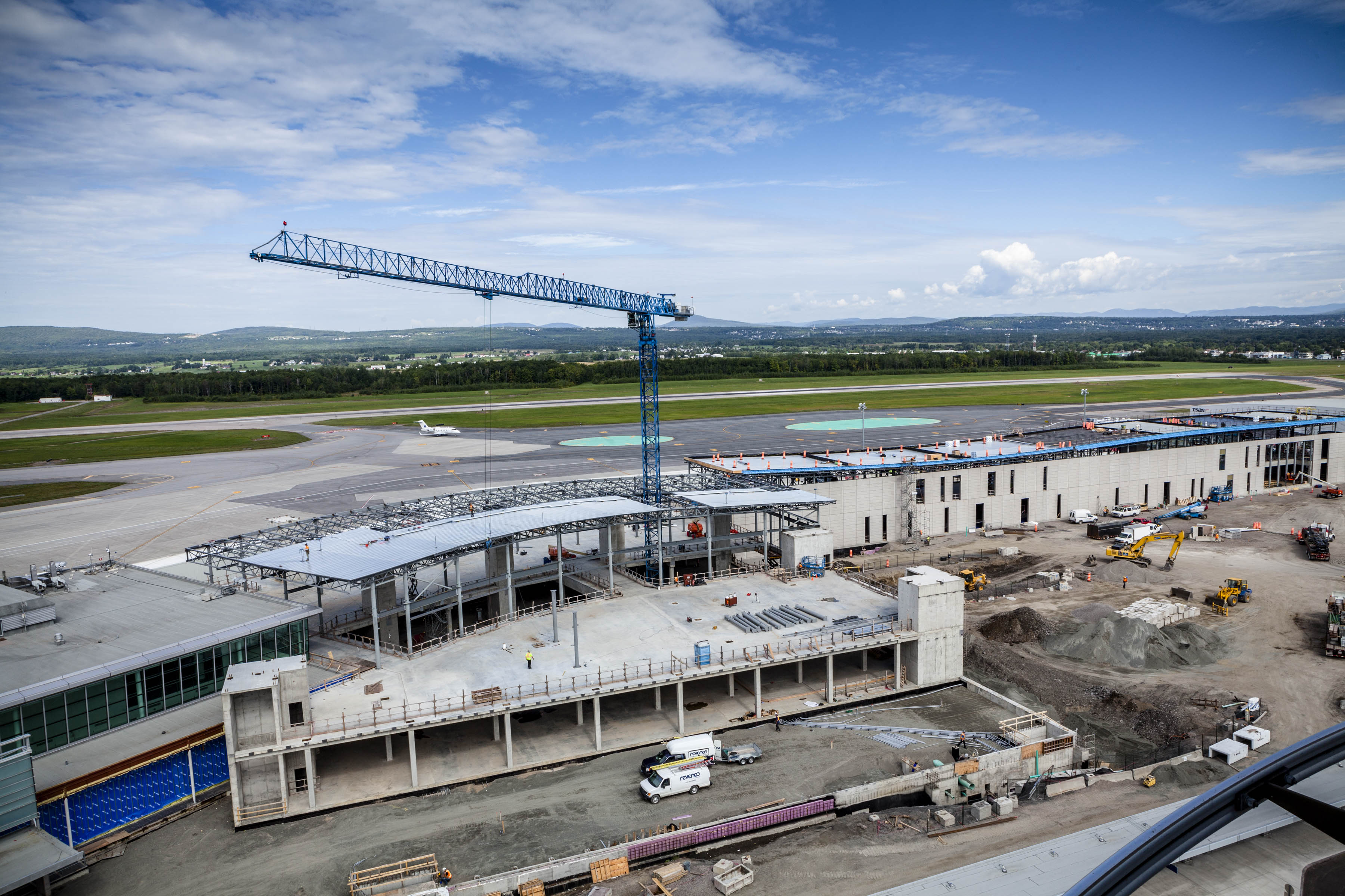 Chantier de l'agrandissement de l'aérogare - YQB 2018